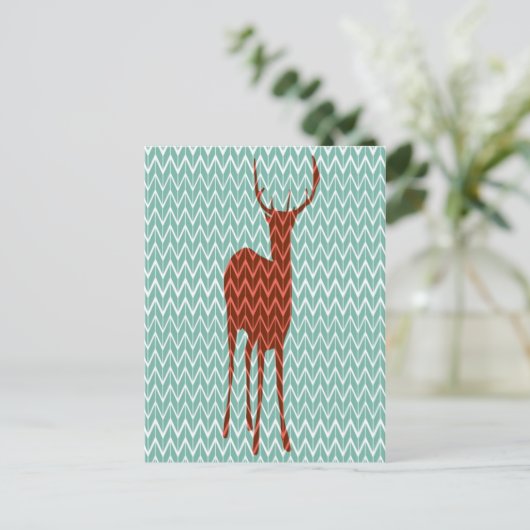 Waldhirsche Postkarte (Stehend Vorderseite)