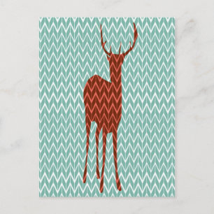 Waldhirsche Postkarte