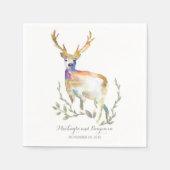 Waldhirsche rustikal serviette (Vorderseite)