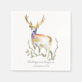 Waldhirsche rustikal serviette