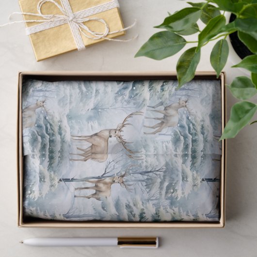 Waldhirsche Seidenpapier (Geschenk)
