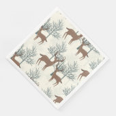 Waldhirsche Serviette (Ecke)