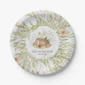 Waldhirsche | TierBaby-Dusche Pappteller (Vorderseite)