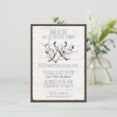 Waldhirsche und Birkengeschlechtsdarstellung Einladung (Stehend Vorderseite)