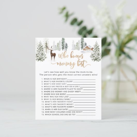 Waldhirsche Wer Mami kennt das beste Wild (Stehend Vorderseite)