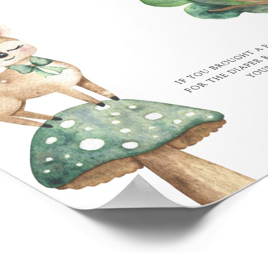 Waldhirsche - Windelkreuzer Poster (Ecke)