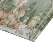 Waldhirschfamilie Schneidebrett (Ecke)