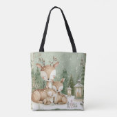Waldhirschfamilie Tasche (Rückseite)