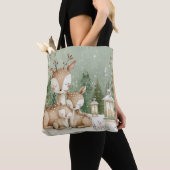 Waldhirschfamilie Tasche (Von Nahem)