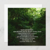 Waldhochzeit Einladung (Vorne/Hinten)