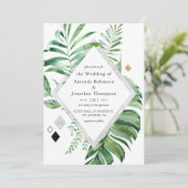 Waldhochzeit Einladung (Stehend Vorderseite)