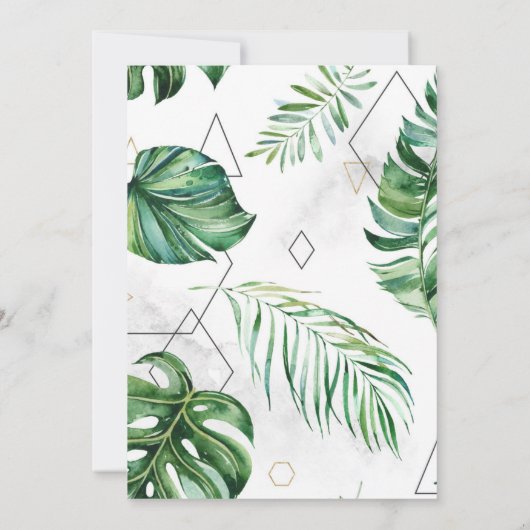 Waldhochzeit Einladung (Rückseite)