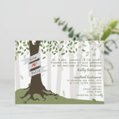 Waldhochzeit/Einladung Einladung (Stehend Vorderseite)