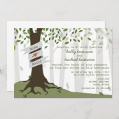 Waldhochzeit/Einladung Einladung (Vorne/Hinten)