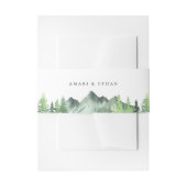 Waldhochzeit Einladungsbanderole (Vorderseite Beispiel)