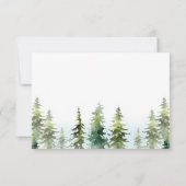 Waldhochzeit im Alpengebirge RSVP Karte (Rückseite)