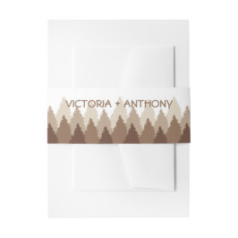 Waldhochzeit in Braunwäldern Einladungsbanderole