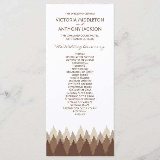 Waldhochzeit in Braunwäldern Programm (Vorderseite)