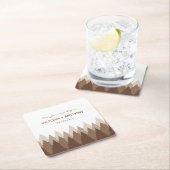 Waldhochzeit in Braunwäldern Rechteckiger Pappuntersetzer (Vor Ort)