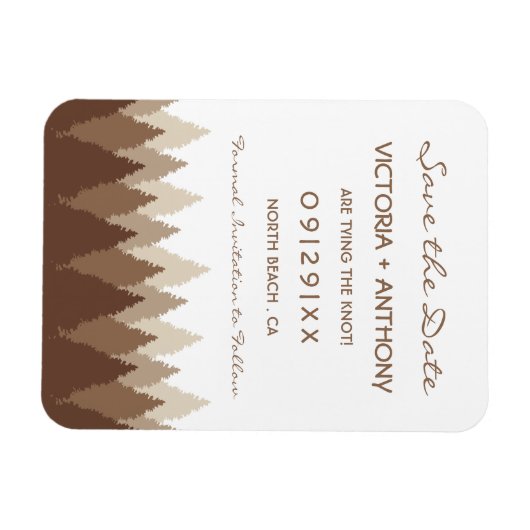 Waldhochzeit in Braunwäldern rettet das Datum Magnet (Horizontal)