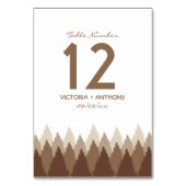 Waldhochzeit in Braunwäldern Tischnummer (Rückseite)