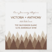 Waldhochzeit in Braunwäldern Weinetikett (Einzelnes Label)