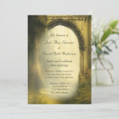 Waldhochzeit in Verzauberung Einladung (Stehend Vorderseite)