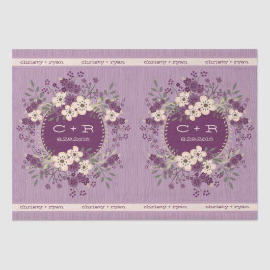 Waldhochzeit Seidenpapier (Vorderseite)