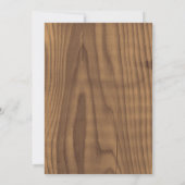 Waldhochzeit-Tischnummern Einladung (Rückseite)