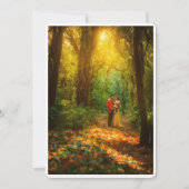 Waldhochzeitskarte des Verzauberers (Vorderseite)