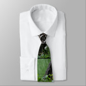 Waldholz-Blätter-Bäume, die landschaftliches Krawatte (Gebunden)