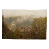 Waldholzhaus: ruhige Landschaft Kissenbezug (Rückseite)