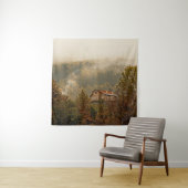 Waldholzhaus: ruhige Landschaft Wandteppich (Beispiel)