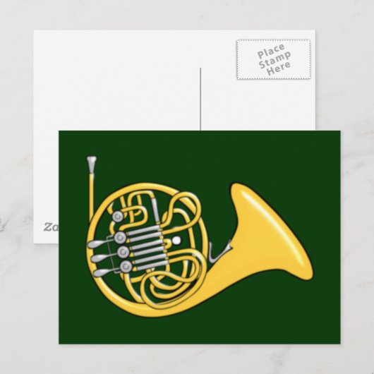 Waldhorn Postkarte (Vorne/Hinten)