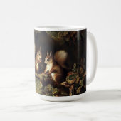 Waldhörnchen in einer Eiche Kaffeetasse (VorderseiteRechts)