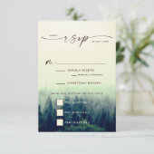 Waldhügel Hochzeit RSVP (Stehend Vorderseite)