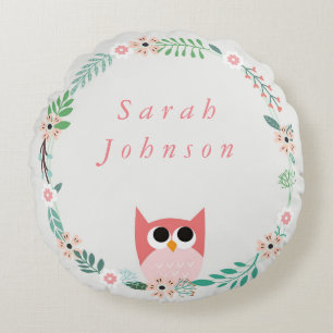 Waldhügel Rundkissen mit Kinderzimmer Rundes Kissen