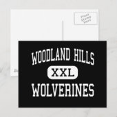 Waldhügel - Wolverines - hoch - Pittsburgh Postkarte (Vorne/Hinten)