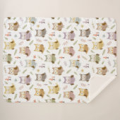 Waldhügelmuster, Kinder weiß Sherpadecke (Vorderseite (Horizontal))