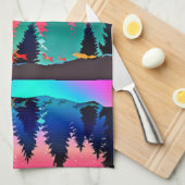 Waldhügeltiere Geschirrtuch (Viertel Falte)