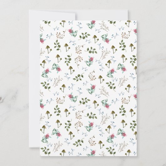 Waldhühnchen Es ist eine Mädchendusche, die einläd Einladung (Rückseite)