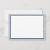 Waldhühner Danke Karte, Marine, Grau (Rückseite)