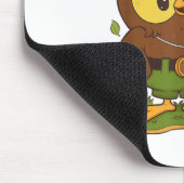 Waldhühner geben einen Hort über den Wald-Arbor-Ta Mousepad (Ecke)