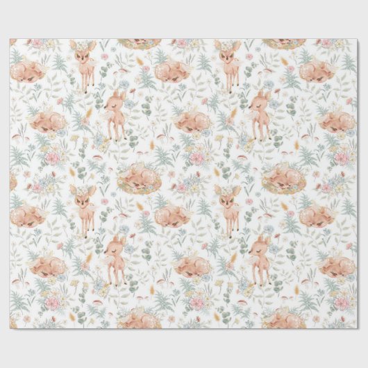 Waldhühner Hirschgeschlecht-Neutral Geschenkpapier (Flach)