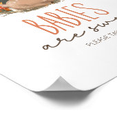 Waldhühner mit Hirschspülung Babies sind Junge Poster (Ecke)