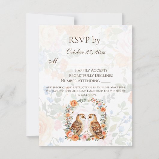 Waldhühner mit RSVP (Vorderseite)