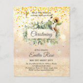 Waldhühner-Sonnenblume CHRISTENING Taufe (Vorderseite)