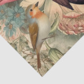 Waldhühner, Vögel und Kernbrenner Florals Seidenpapier (Ausschnitt)