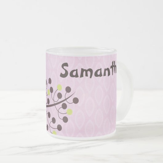 Waldhühner Wald Mattiert Glass Kaffee Tasse Cup (VorderseiteRechts)