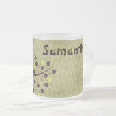 Waldhühner Wald Mattiert Glass Kaffee Tasse Cup (VorderseiteRechts)